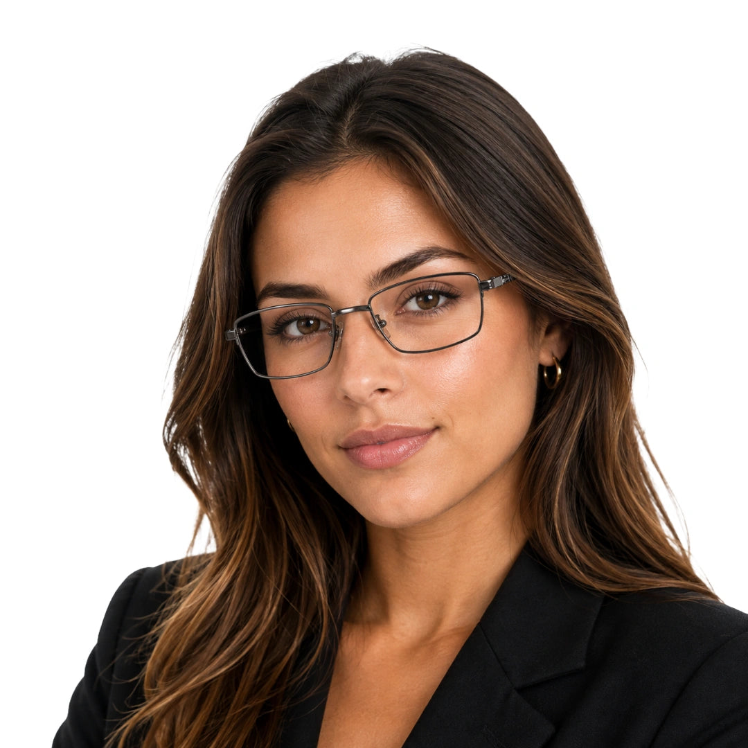 Zoe Miller ZM 7518 | Classic Rectangular Metal Prescription Eyeglasses-zoom-8