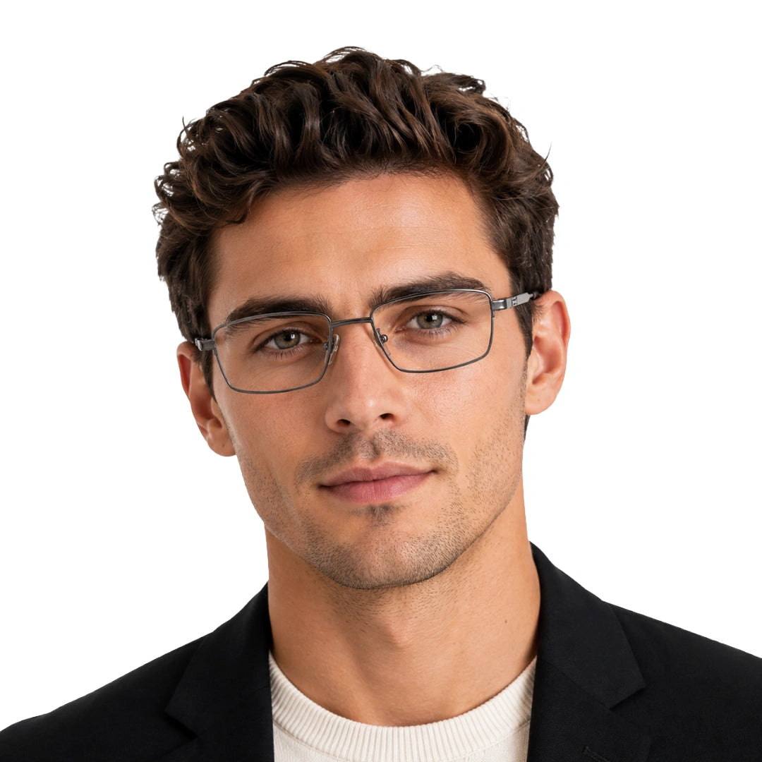 Zoe Miller ZM 7518 | Classic Rectangular Metal Prescription Eyeglasses-zoom-9