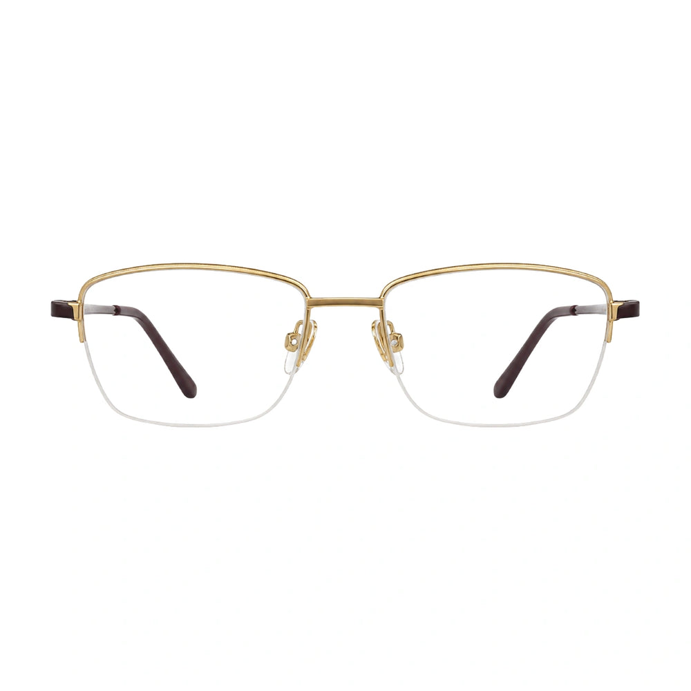 Zoe Miller ZM 7521 | Rounded Rectangle Half-Rim Prescription Eyeglasses