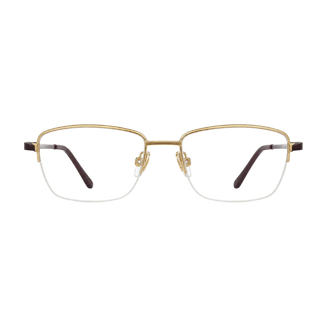 Zoe Miller ZM 7521 | Rounded Rectangle Half-Rim Prescription Eyeglasses-zoom-1