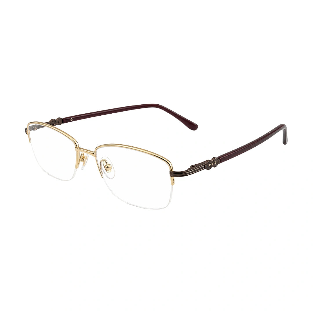 Zoe Miller ZM 7521 | Rounded Rectangle Half-Rim Prescription Eyeglasses-zoom-2