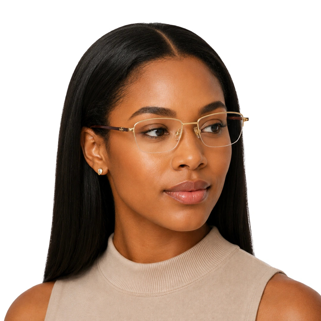 Zoe Miller ZM 7521 | Rounded Rectangle Half-Rim Prescription Eyeglasses-zoom-6
