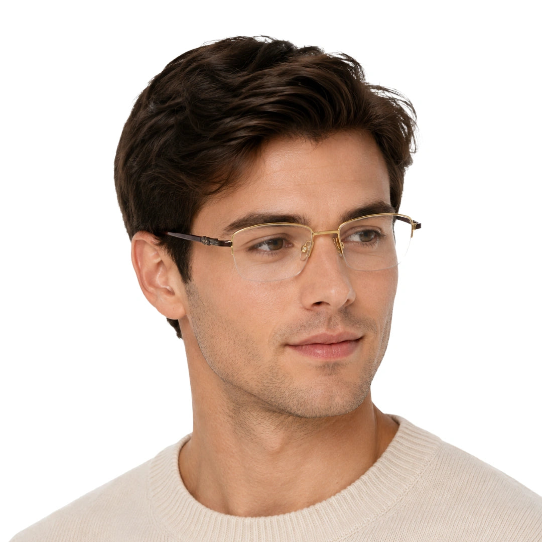 Zoe Miller ZM 7521 | Rounded Rectangle Half-Rim Prescription Eyeglasses-zoom-9