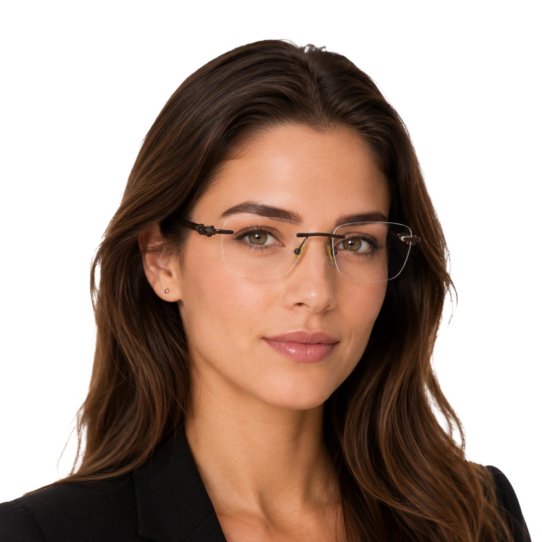 Zoe Miller ZM 7522 | Executive Rimless Prescription Frame-zoom-6