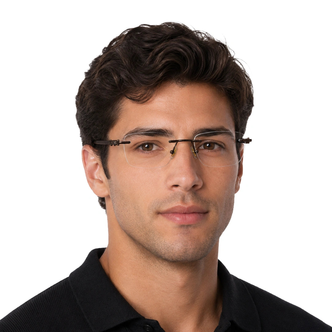 Zoe Miller ZM 7522 | Executive Rimless Prescription Frame-7