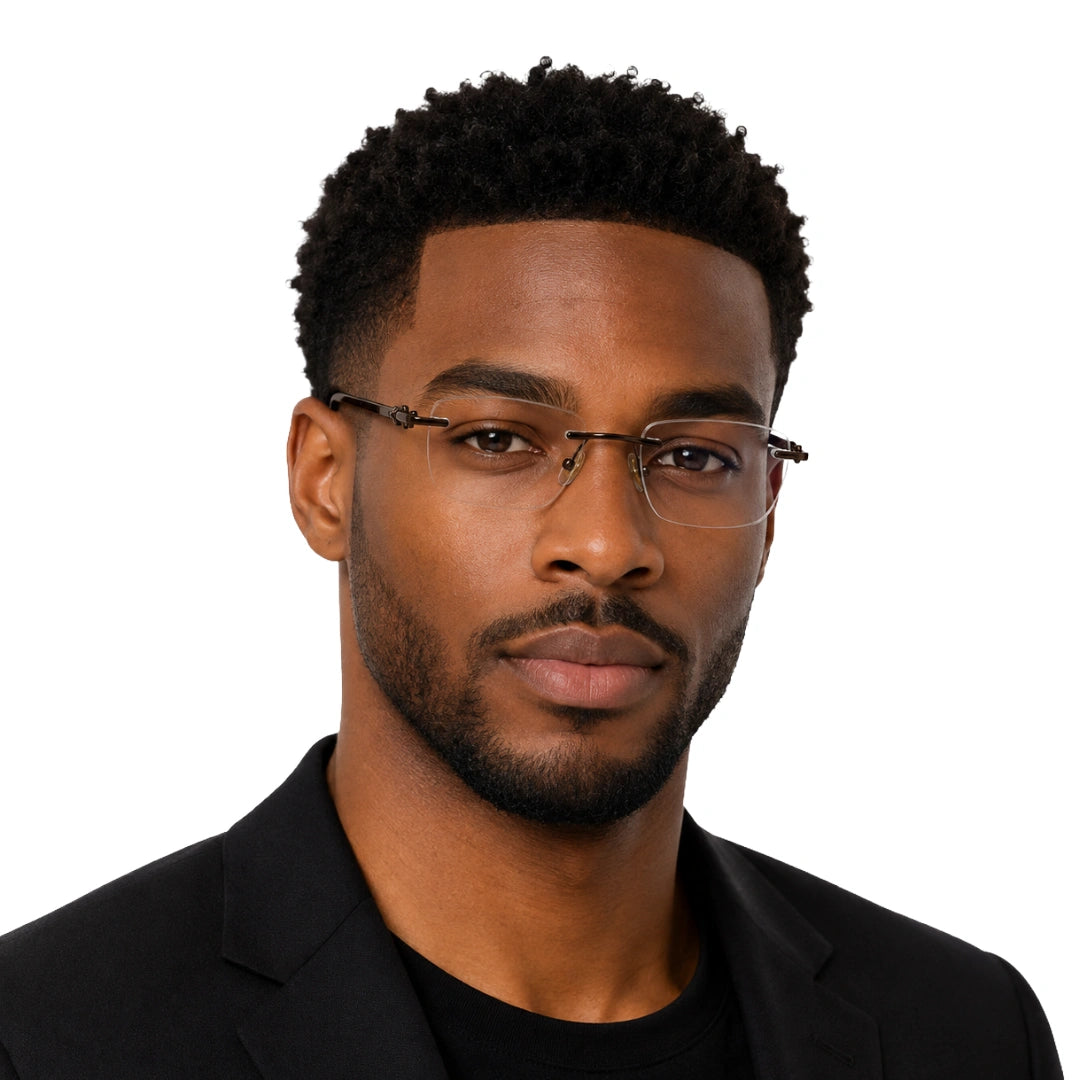 Zoe Miller ZM 7522 | Executive Rimless Prescription Frame-zoom-9