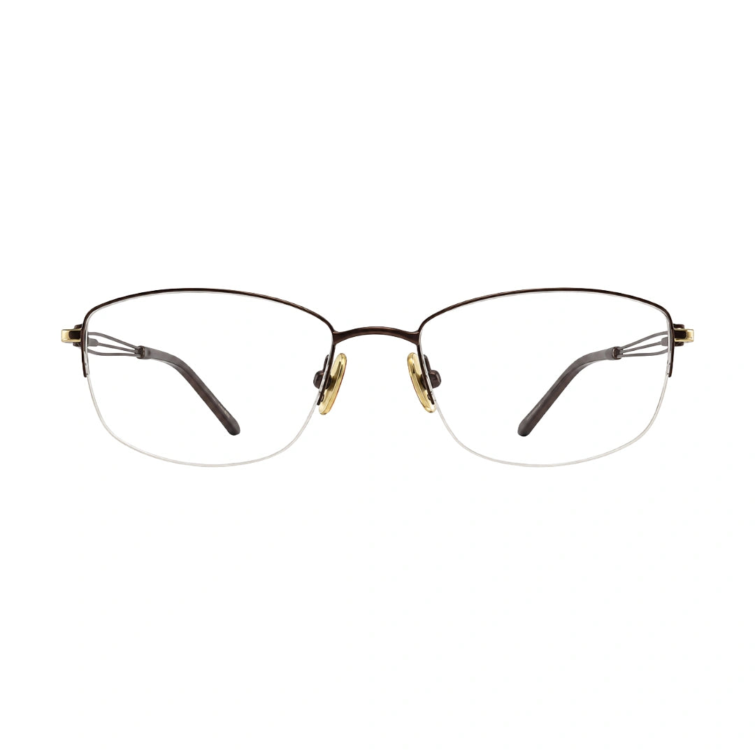 Zoe Miller ZM7535 | Architectural Half-Rim Prescription Eyeglasses-10