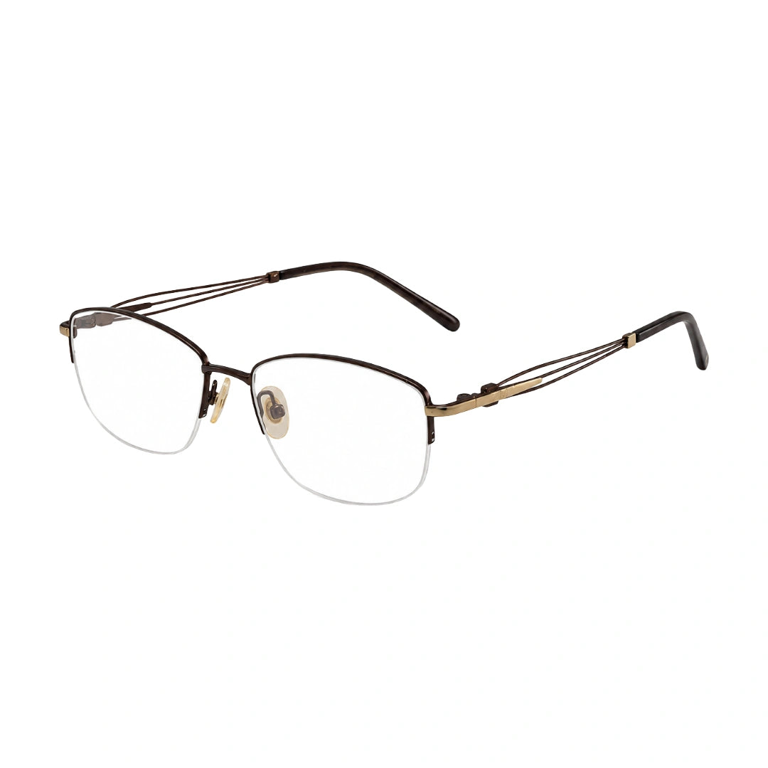 Zoe Miller ZM7535 | Architectural Half-Rim Prescription Eyeglasses-zoom-11