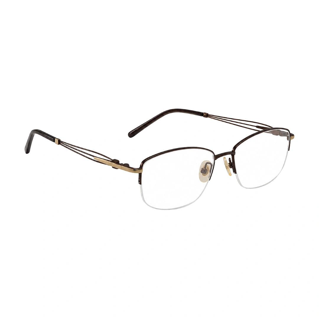 Zoe Miller ZM7535 | Architectural Half-Rim Prescription Eyeglasses-14