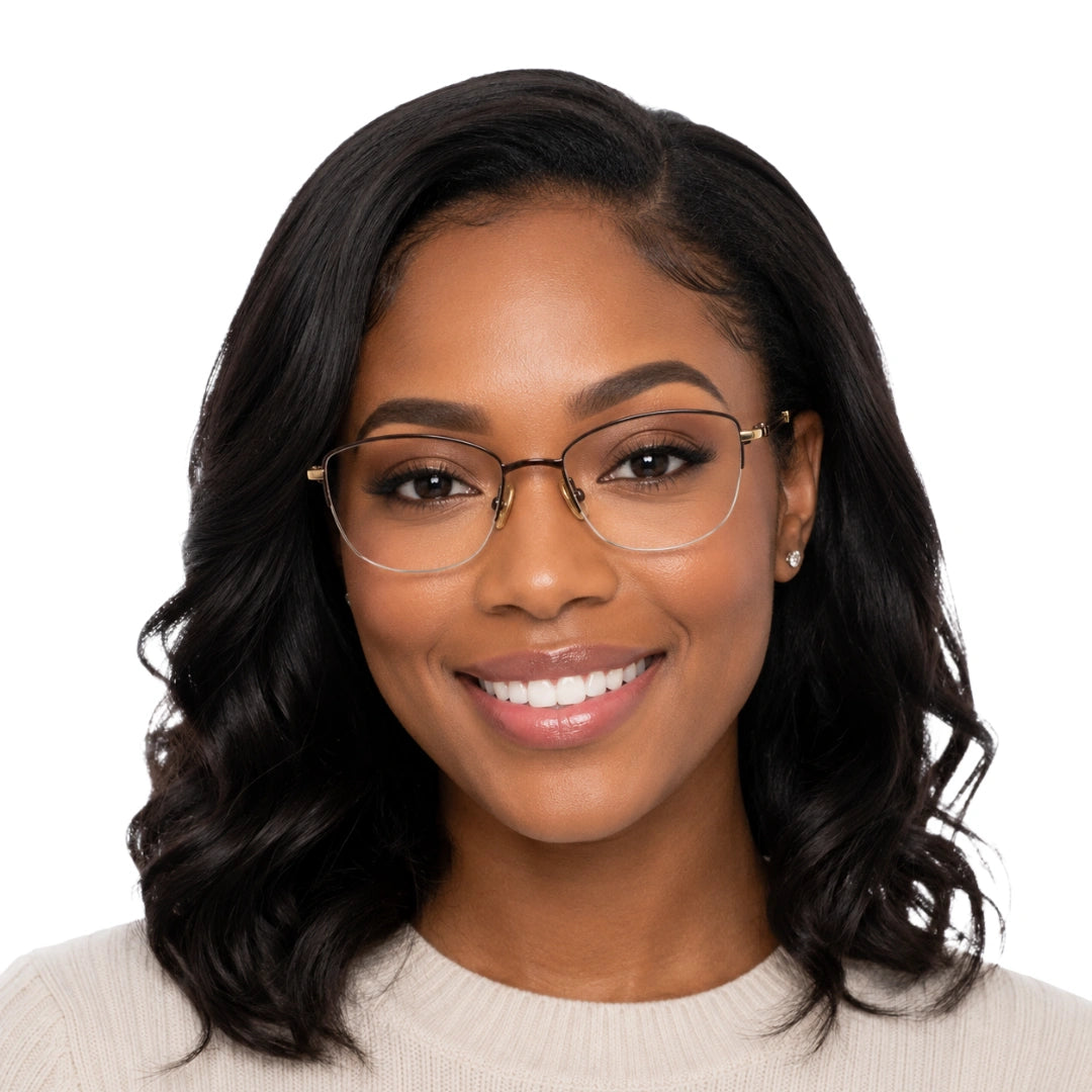 Zoe Miller ZM7535 | Architectural Half-Rim Prescription Eyeglasses-17