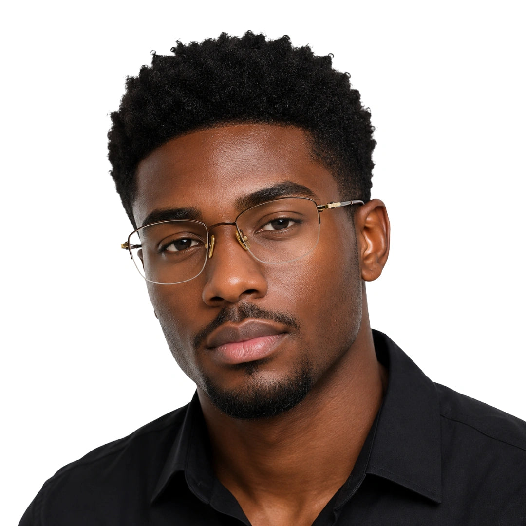 Zoe Miller ZM7535 | Architectural Half-Rim Prescription Eyeglasses-18