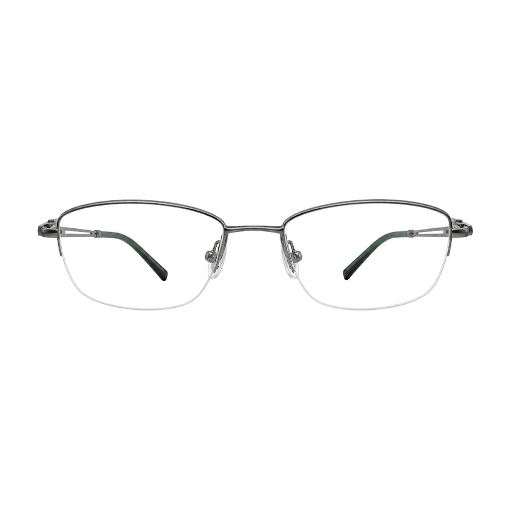 Zoe Miller ZM7535 | Architectural Half-Rim Prescription Eyeglasses