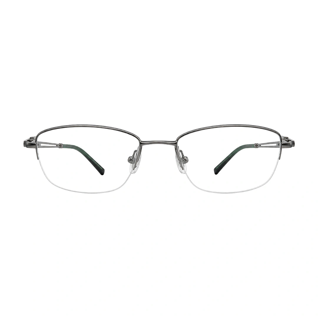 Zoe Miller ZM7535 | Architectural Half-Rim Prescription Eyeglasses