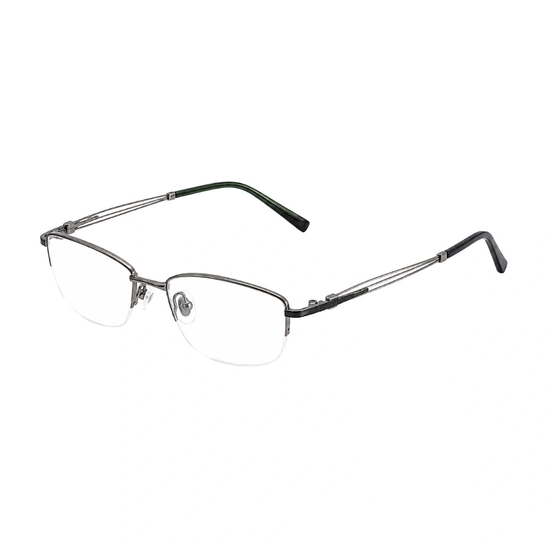 Zoe Miller ZM7535 | Architectural Half-Rim Prescription Eyeglasses-2