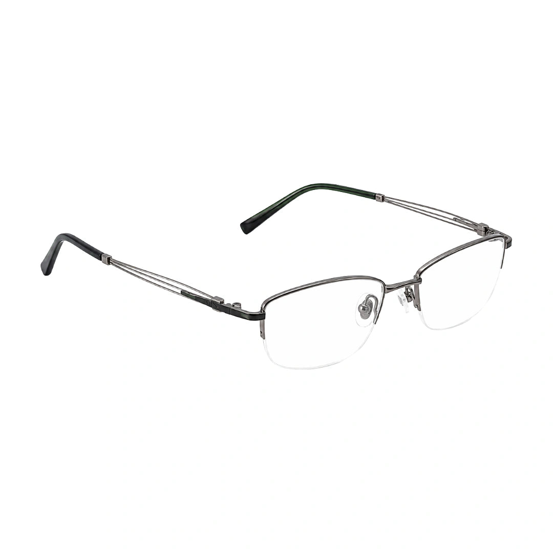 Zoe Miller ZM7535 | Architectural Half-Rim Prescription Eyeglasses-5
