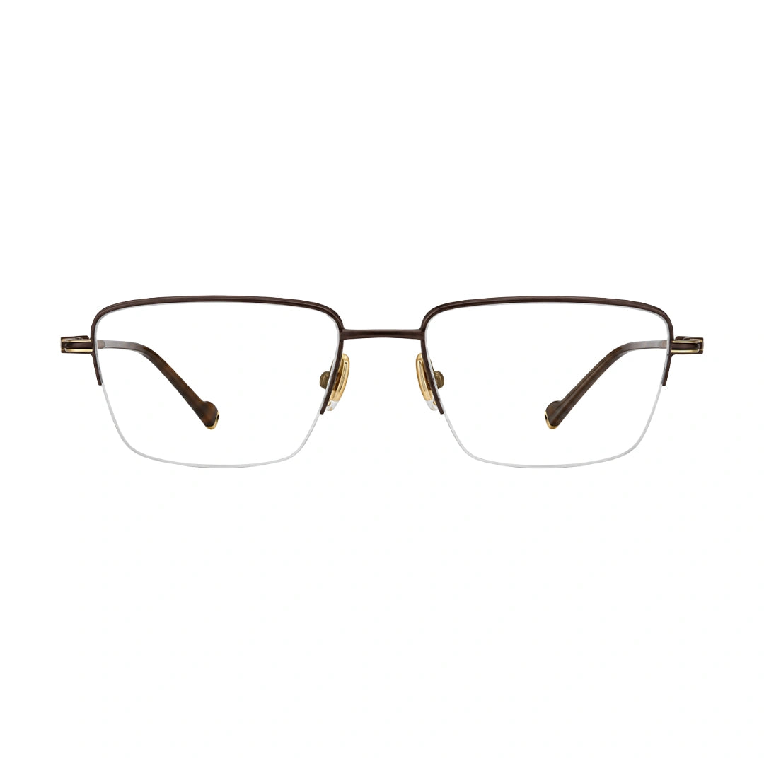 Zoe Miller ZM7537 – Half-Rim Rectangular Metal Eyeglasses | Premium Frame for Men & Women-zoom-1