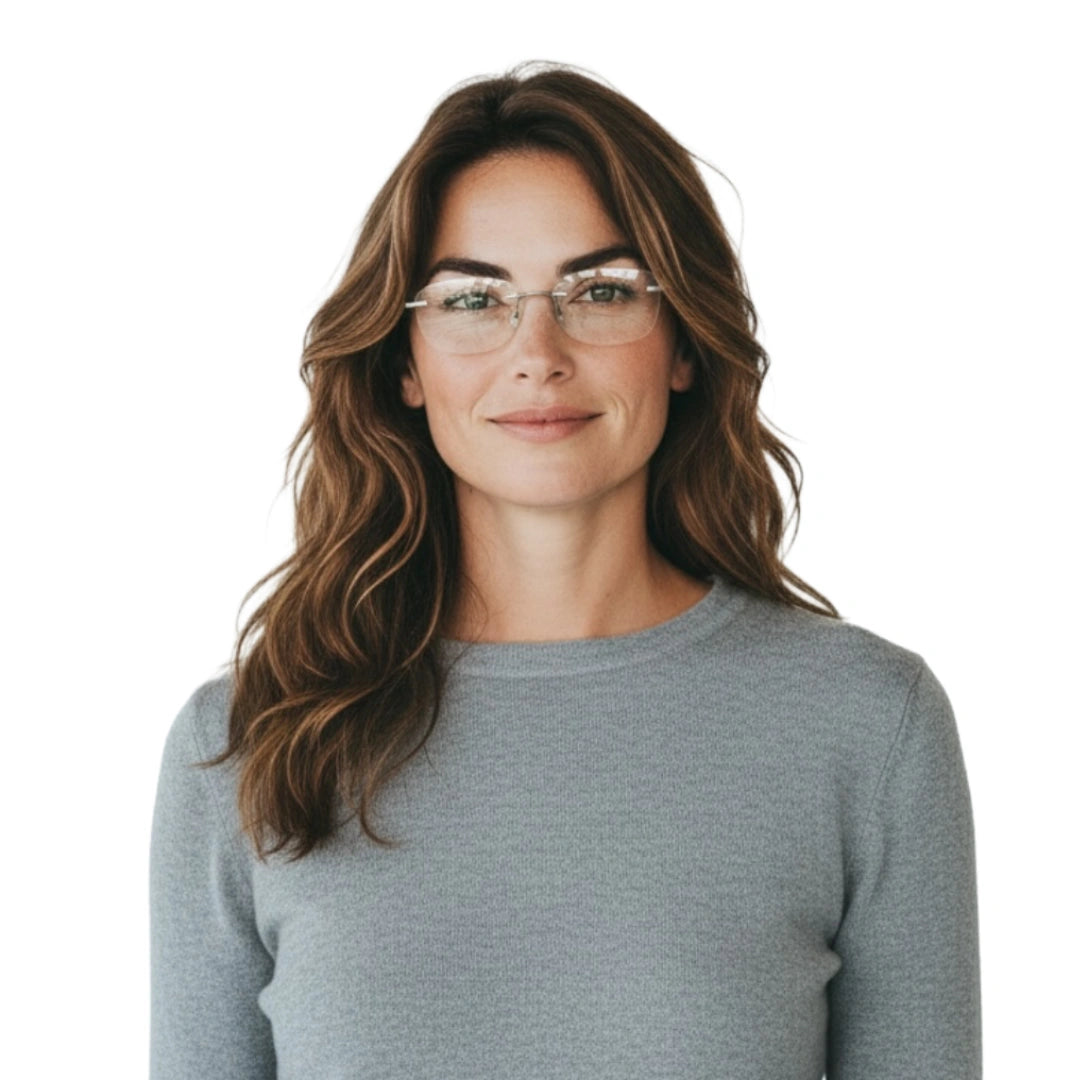 Zoe Miller ZM7542 | Professional Rimless Prescription Frame-8