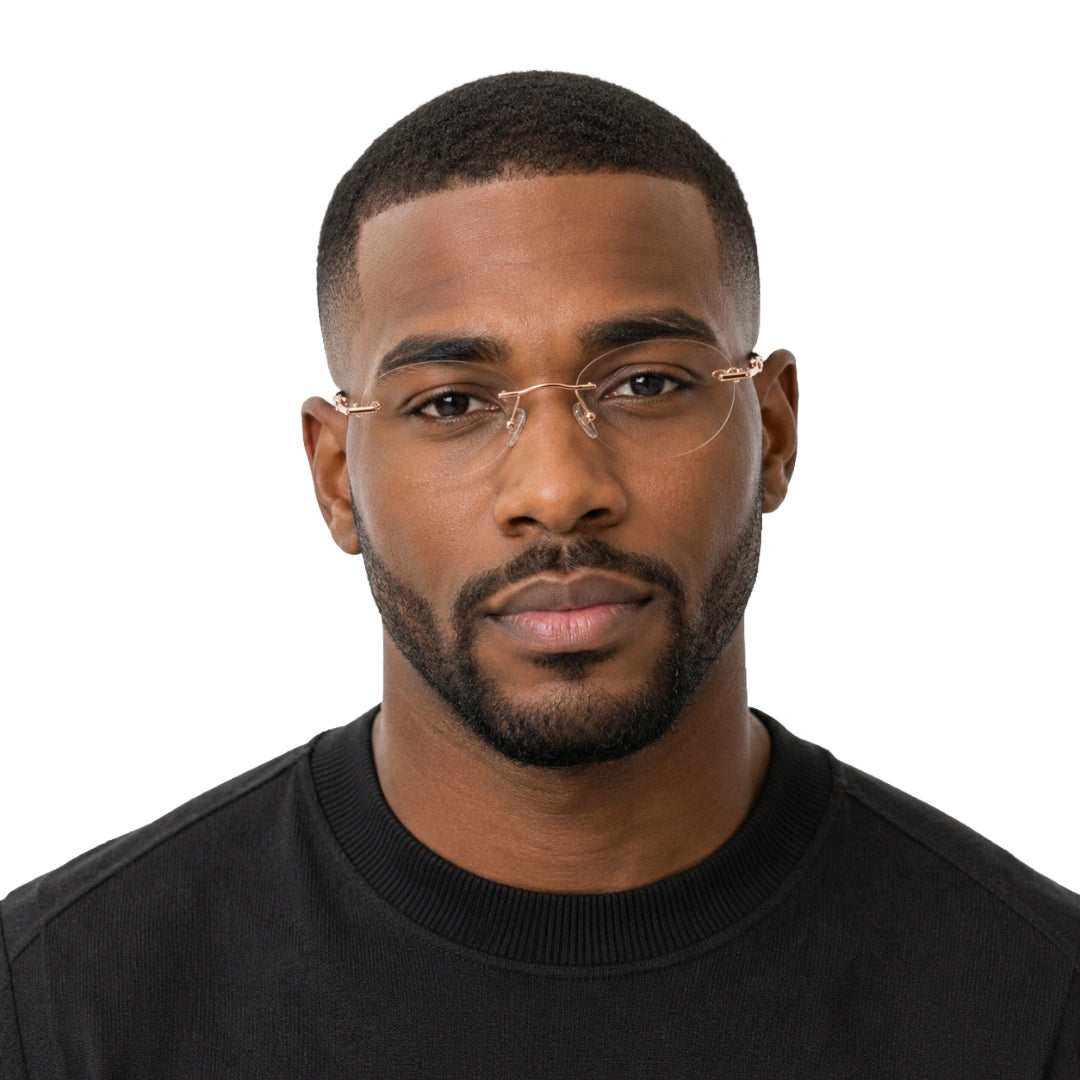 Zoe Miller ZMA-9156 | Rimless Oval Filigree Prescription Eyeglasses-zoom-9