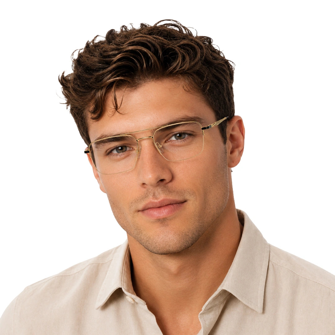 Zoe Miller ELT-9158 | Modern Half-Rim Double Bridge Eyeglasses-7