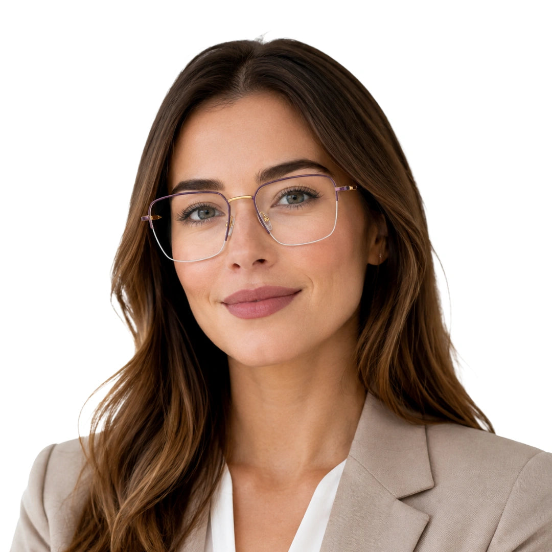 Zoe Miller ELT-9158 | Modern Half-Rim Double Bridge Eyeglasses-zoom-15