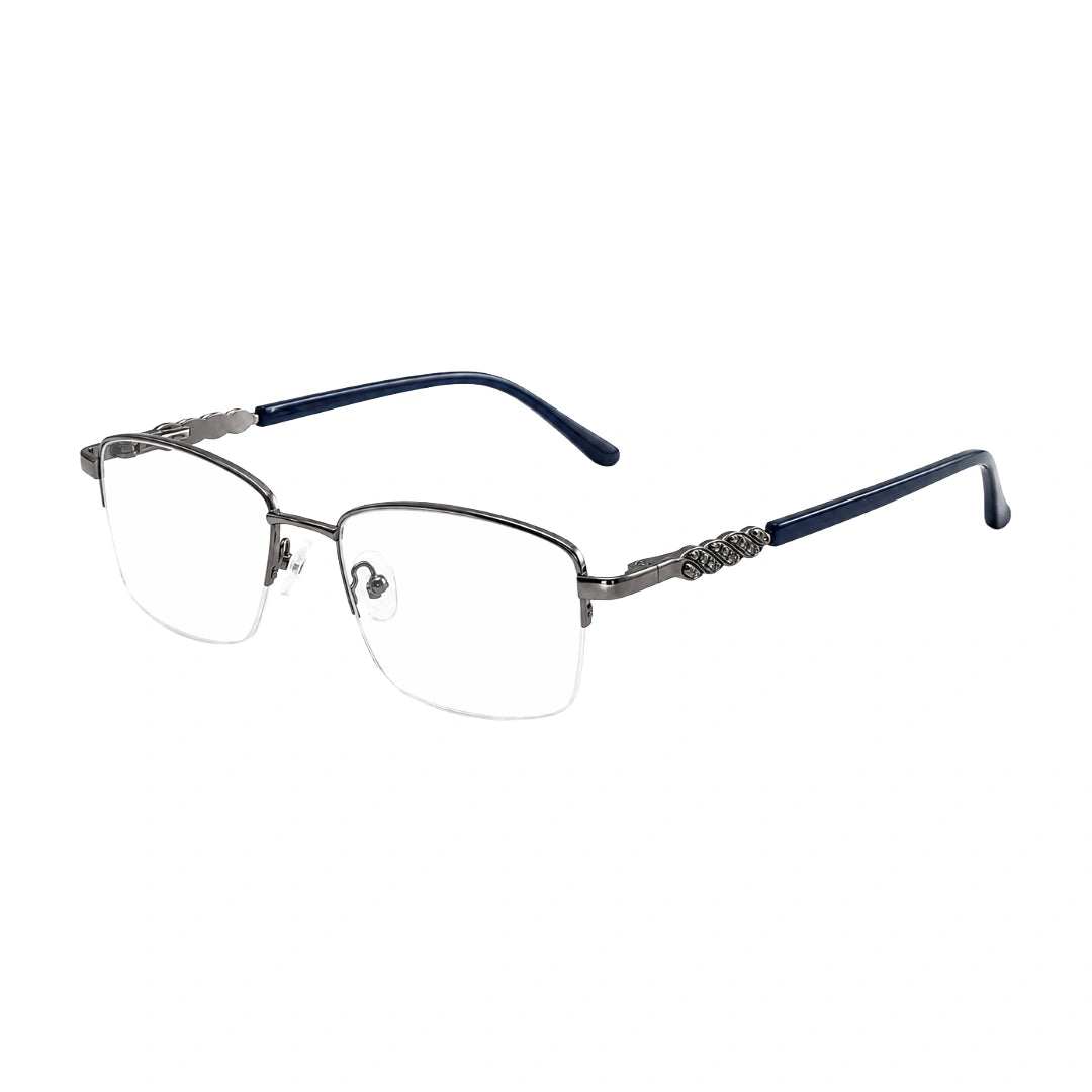 Zoe Miller ZMM 7528 | Crystal Temple Rectangular Optical Frame-2