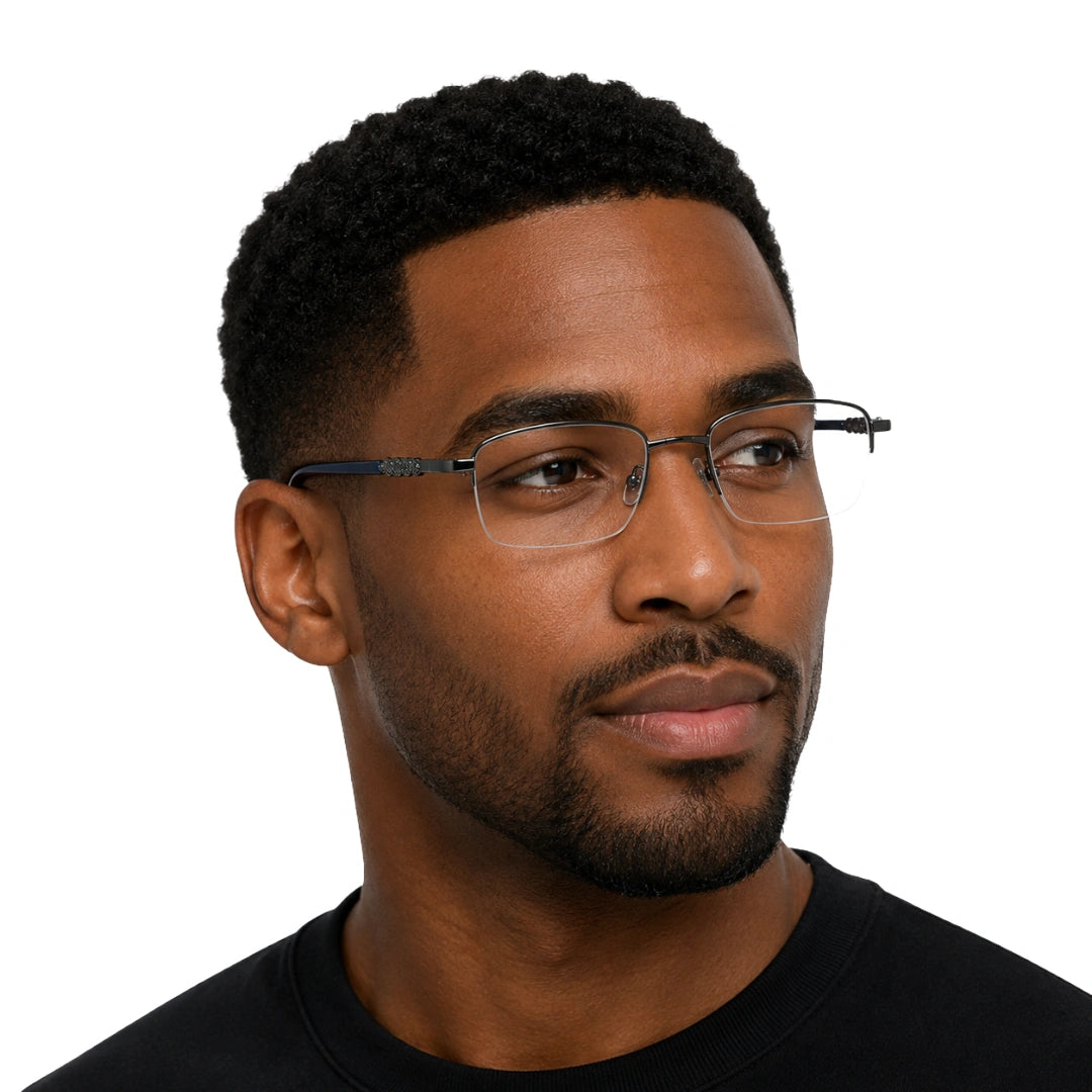 Zoe Miller ZMM 7528 | Crystal Temple Rectangular Optical Frame-zoom-7