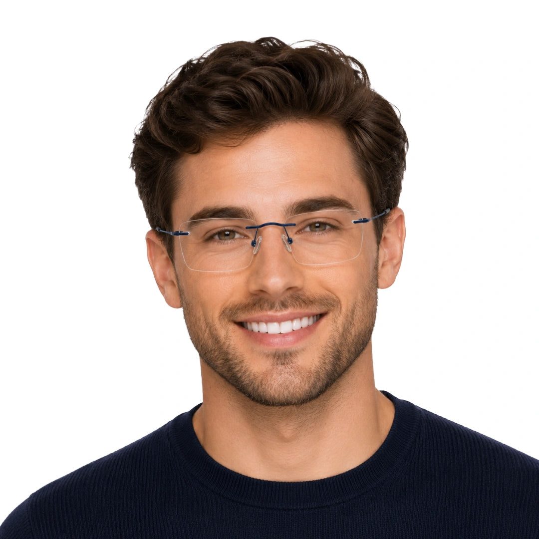 Zoe Miller ZMM7531 | Sleek Rimless Rectangular Eyeglasses-25