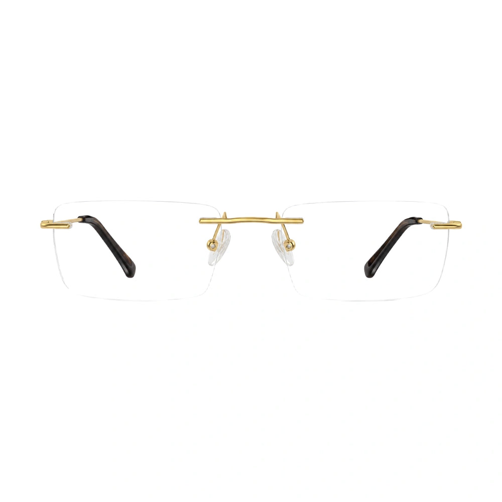 Zoe Miller ZMM7531 | Sleek Rimless Rectangular Eyeglasses