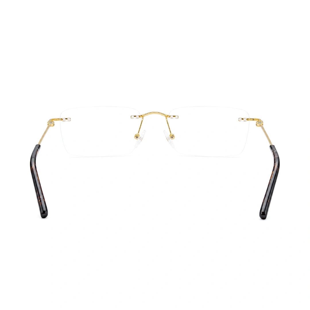 Zoe Miller ZMM7531 | Sleek Rimless Rectangular Eyeglasses-4