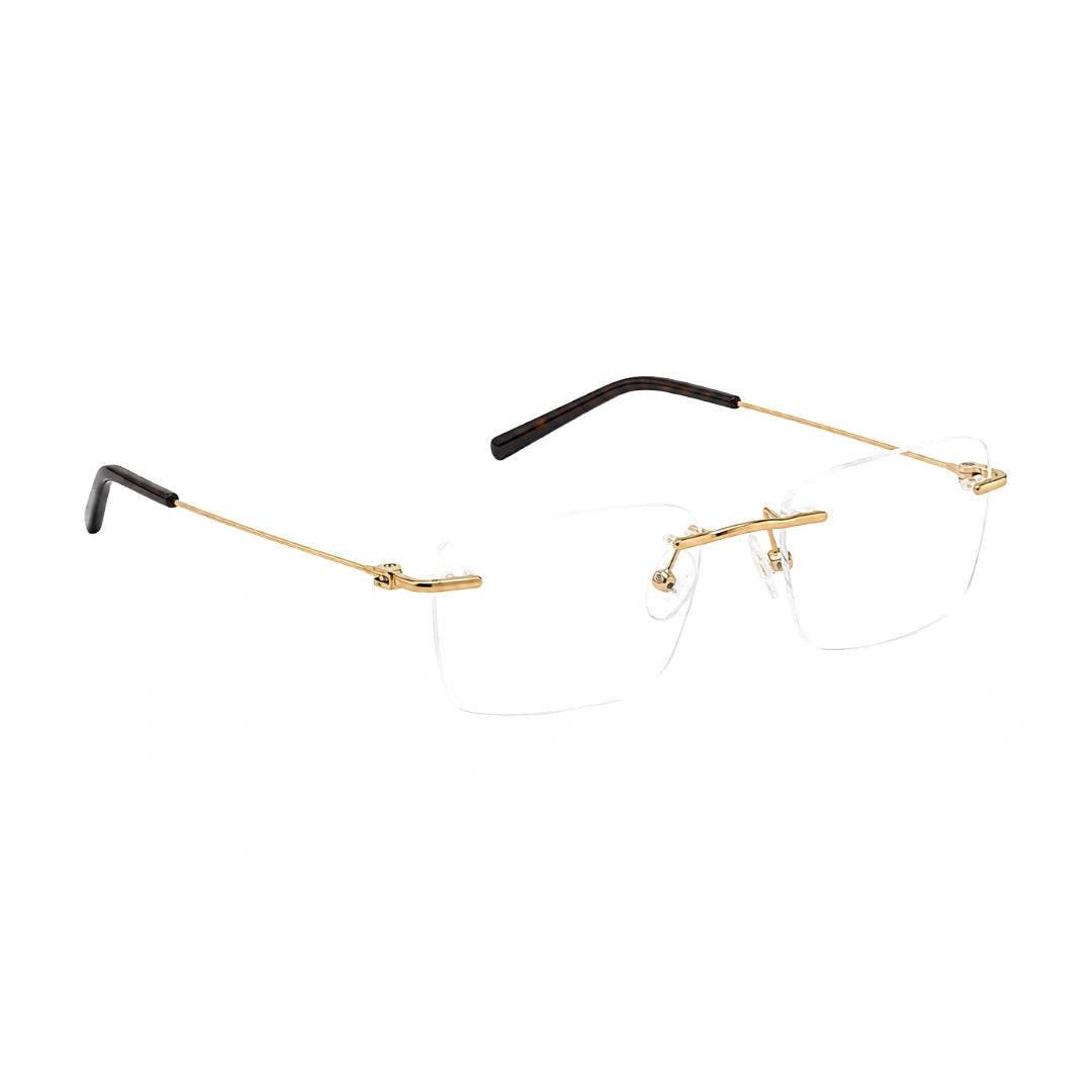 Zoe Miller ZMM7531 | Sleek Rimless Rectangular Eyeglasses-5