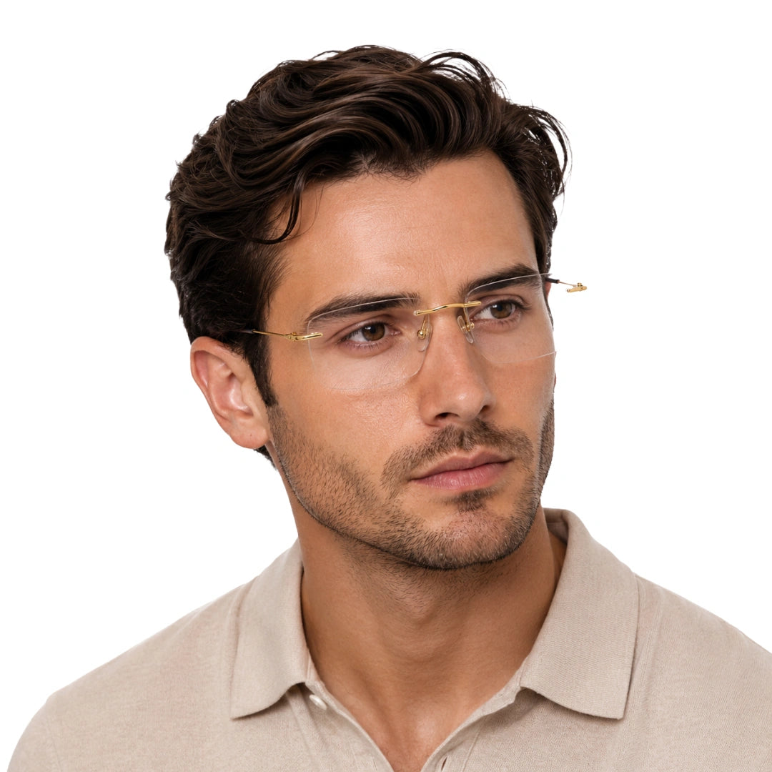Zoe Miller ZMM7531 | Sleek Rimless Rectangular Eyeglasses-9