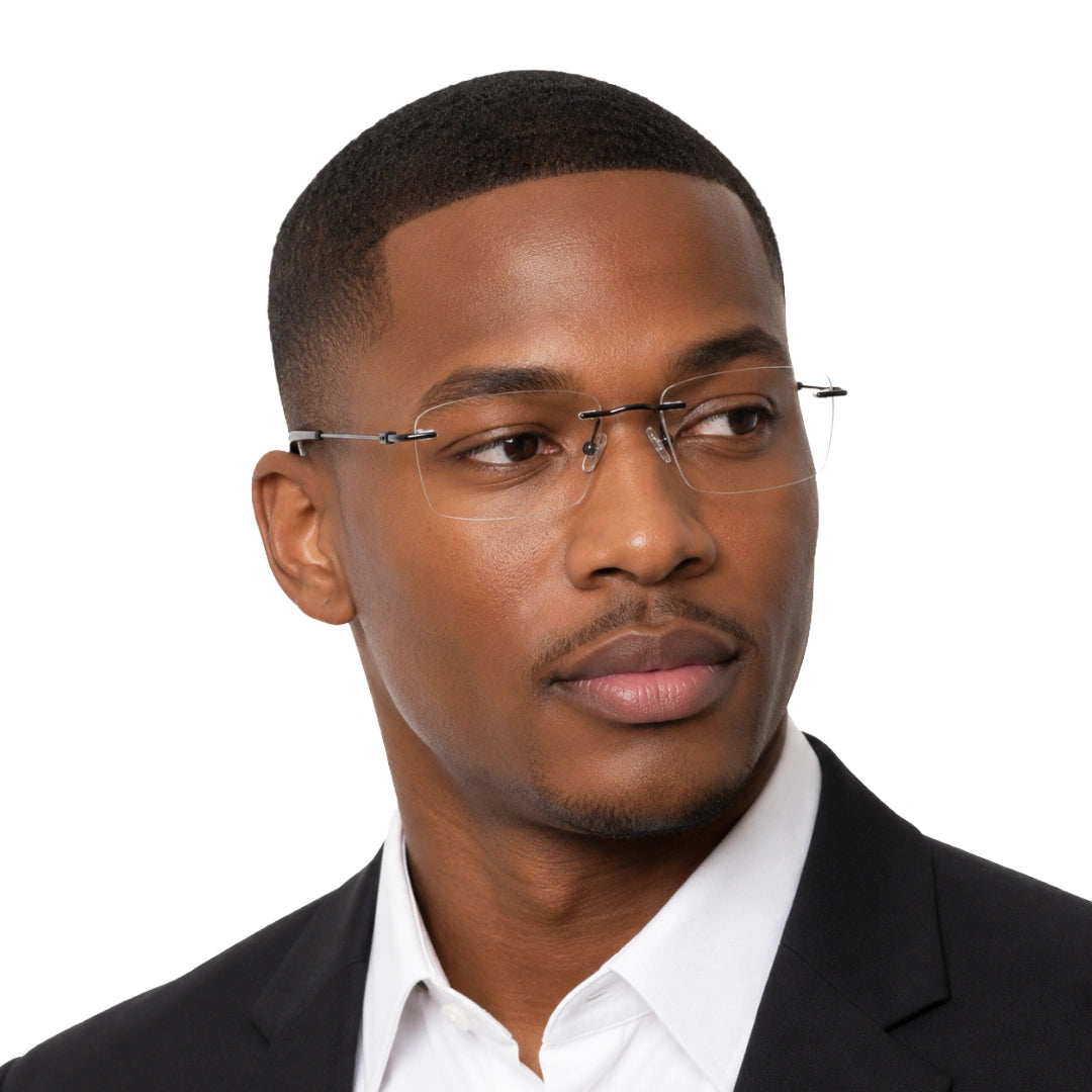 Zoe Miller ZMM7531 | Sleek Rimless Rectangular Eyeglasses-18
