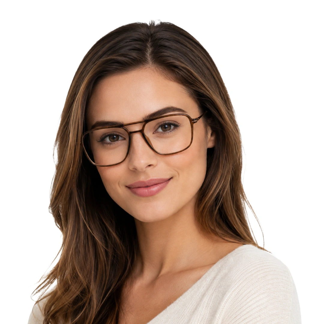 Zoe Miller ZMM-9128 | Classic Double Brow Bar Eyeglasses-6