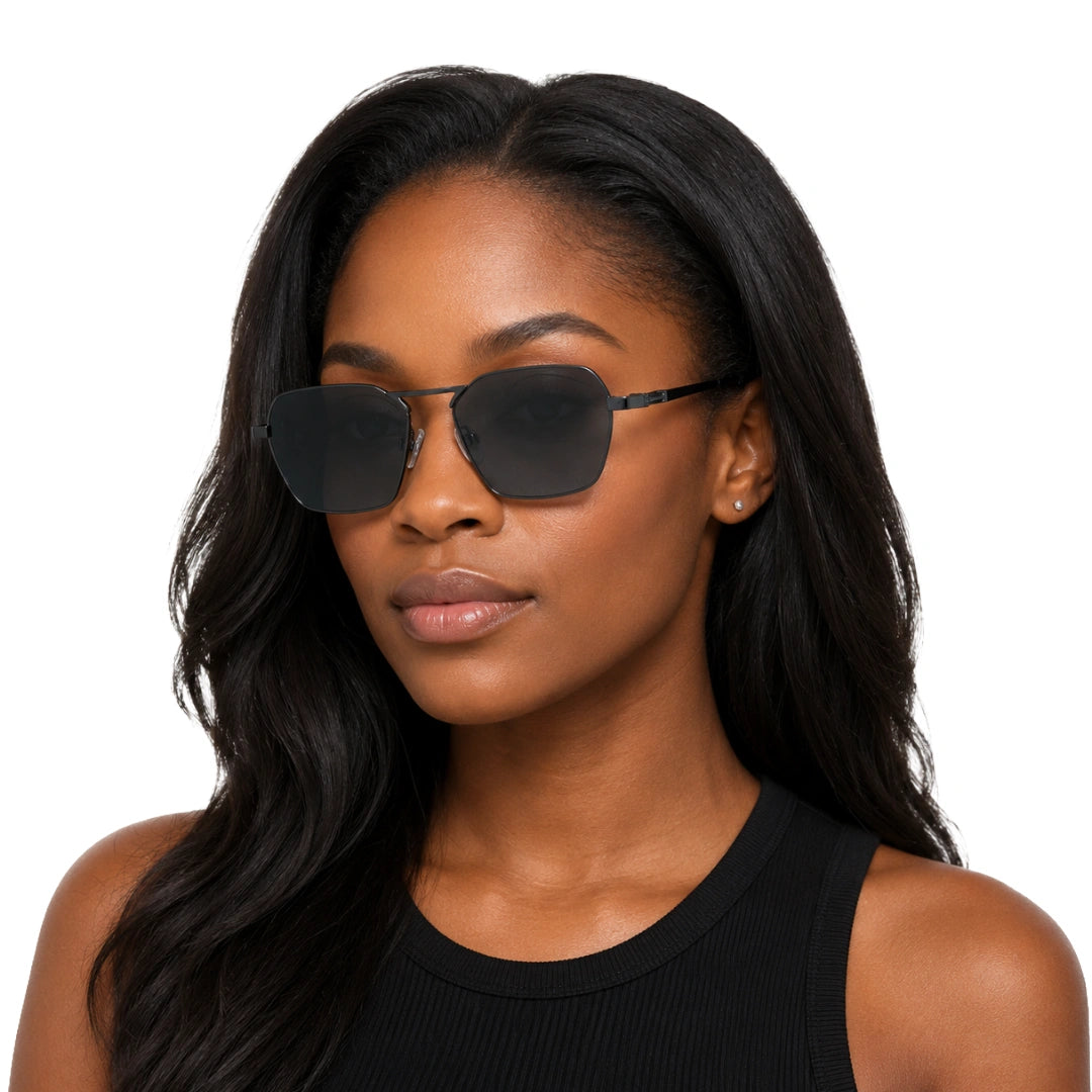 Zoe Miller ZMS6012 | Structured Geometric Sunglasses-8
