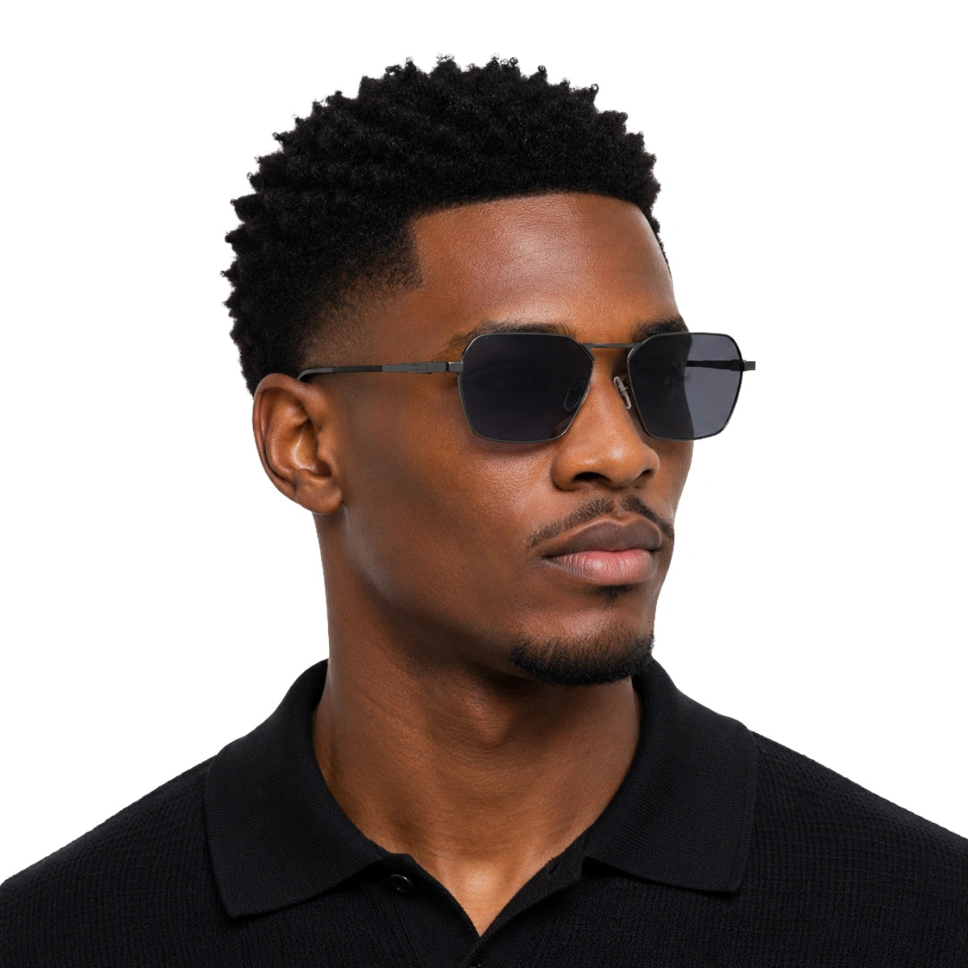 Zoe Miller ZMS6012 | Structured Geometric Sunglasses-9