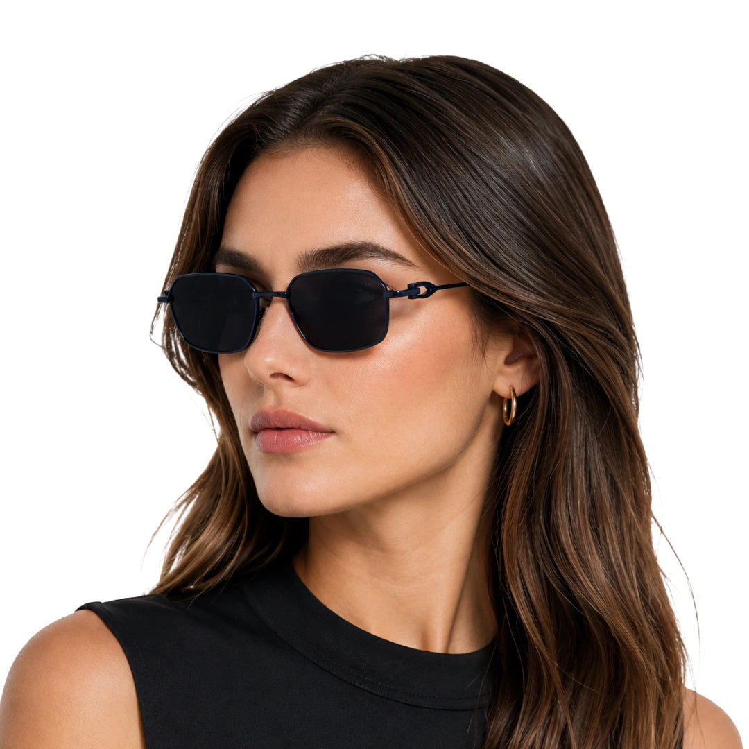 Zoe Miller ZMS-6014 | Geometric Rectangular Metal Sunglasses-33