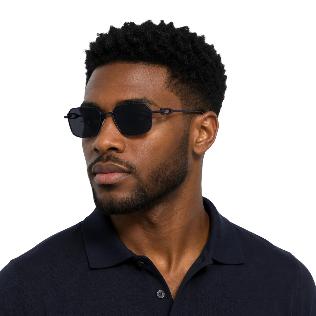 Zoe Miller ZMS-6014 | Geometric Rectangular Metal Sunglasses-36