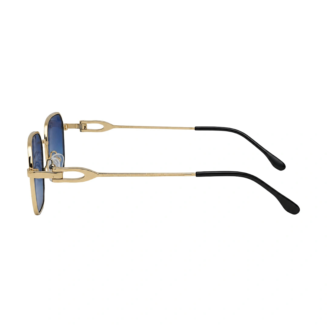 Zoe Miller ZMS-6014 | Geometric Rectangular Metal Sunglasses-12
