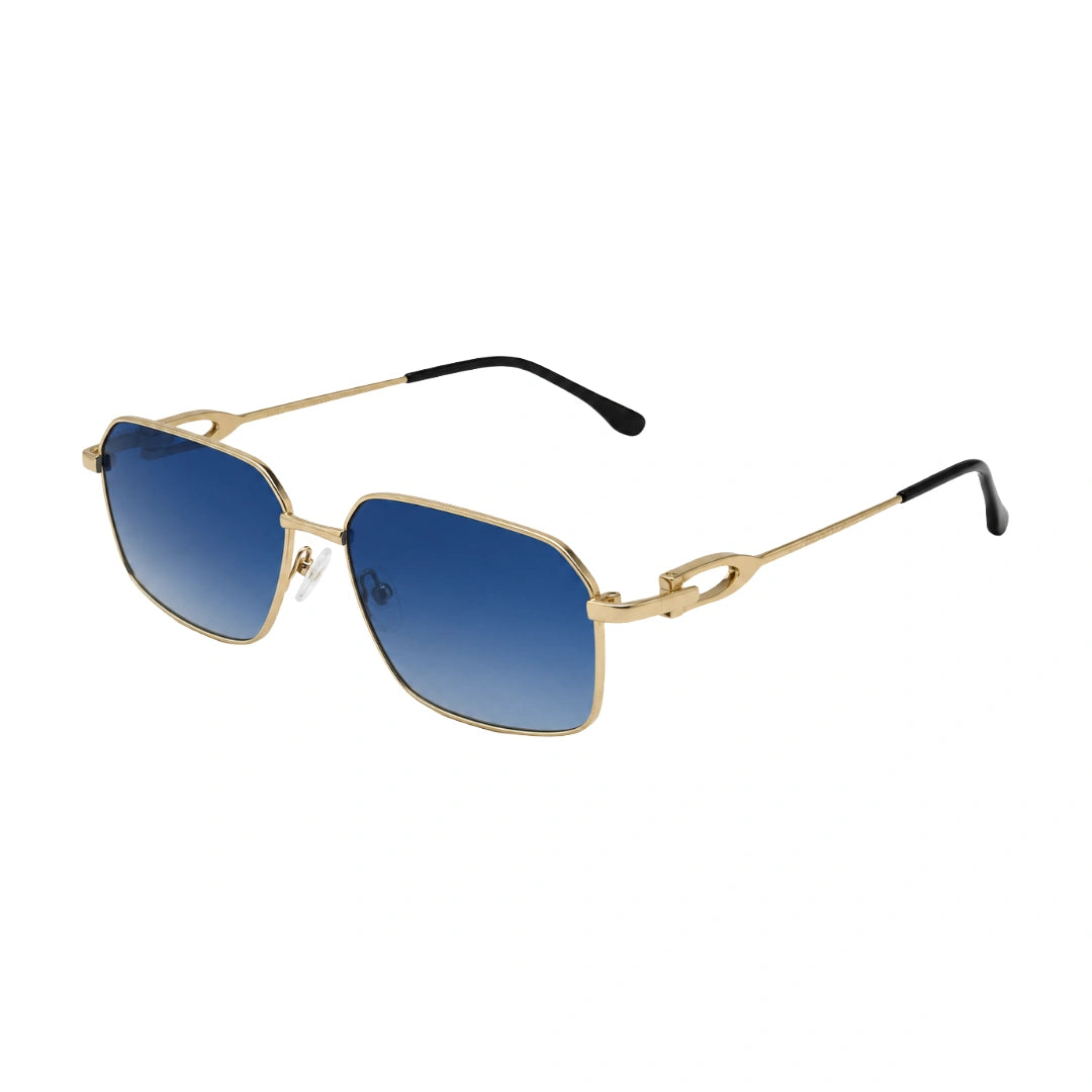 Zoe Miller ZMS-6014 | Geometric Rectangular Metal Sunglasses-11