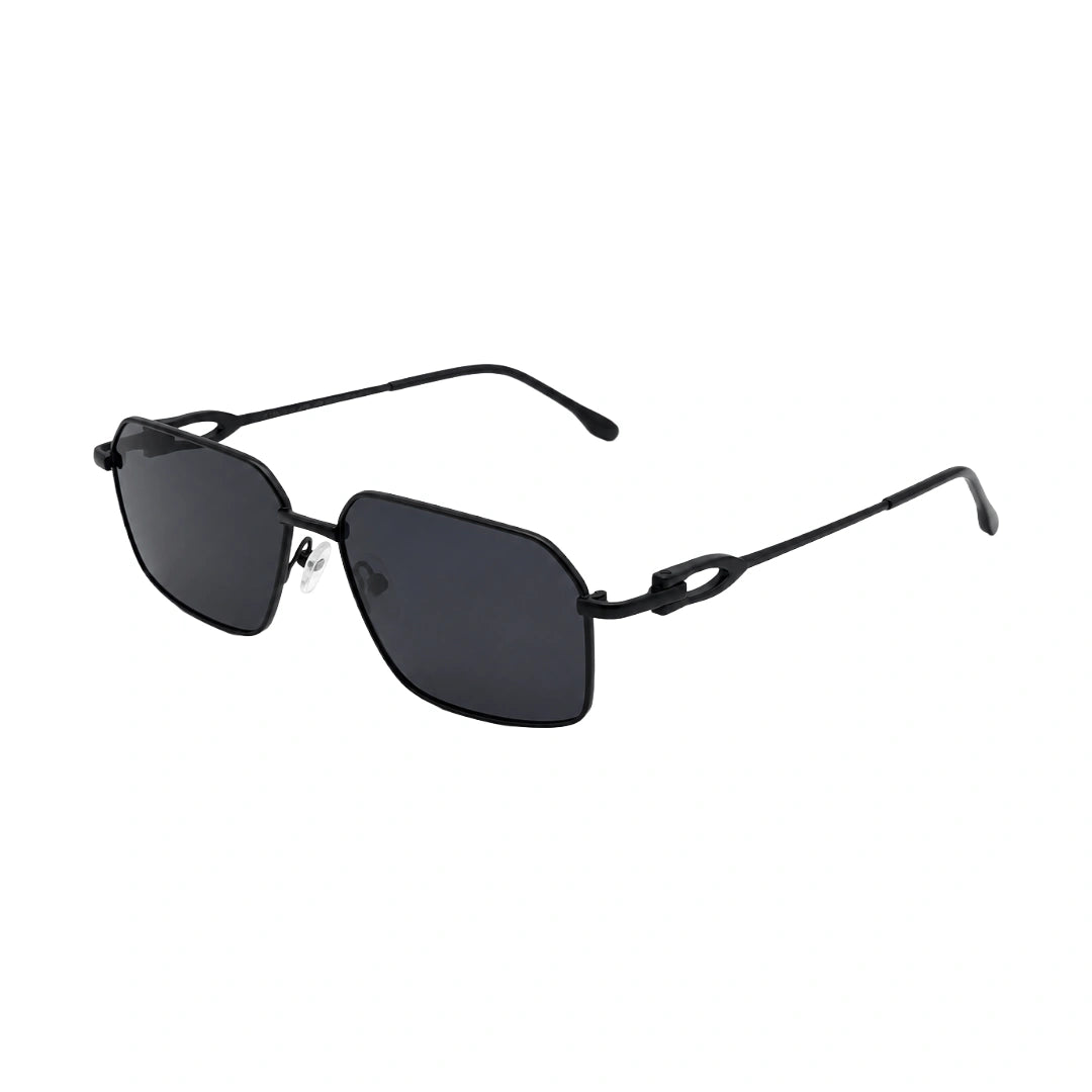 Zoe Miller ZMS-6014 | Geometric Rectangular Metal Sunglasses-2