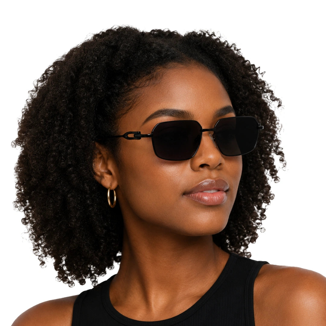 Zoe Miller ZMS-6014 | Geometric Rectangular Metal Sunglasses-6