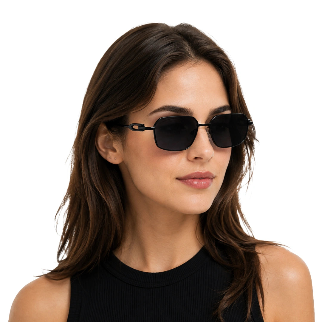 Zoe Miller ZMS-6014 | Geometric Rectangular Metal Sunglasses-zoom-8