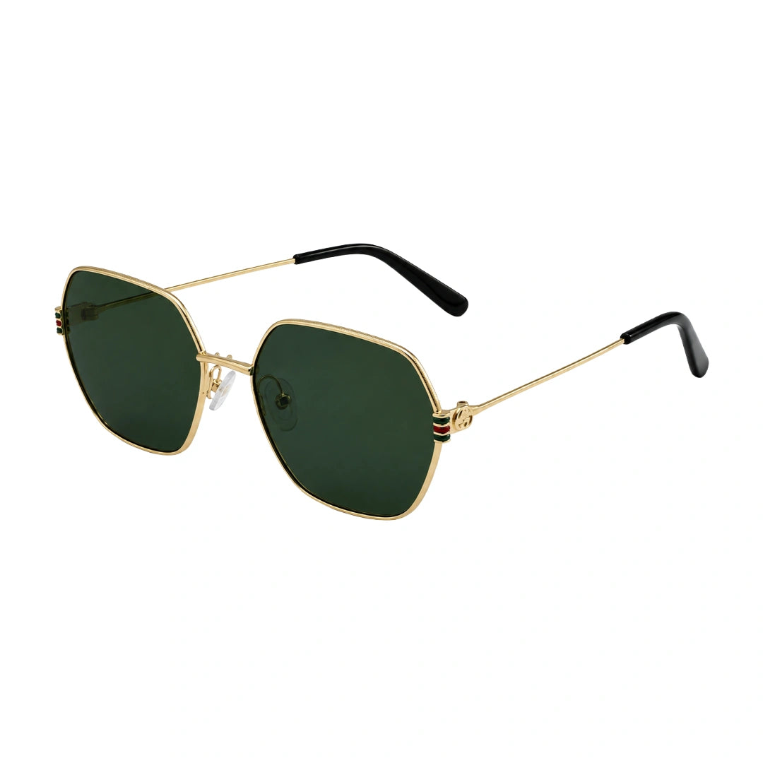 Zoe Miller ZMS6018 | Geometric Metal Sunglasses | Hexagonal Frame-2