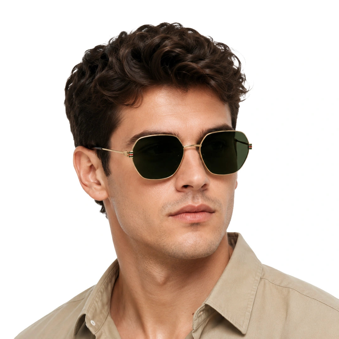 Zoe Miller ZMS6018 | Geometric Metal Sunglasses | Hexagonal Frame-zoom-7