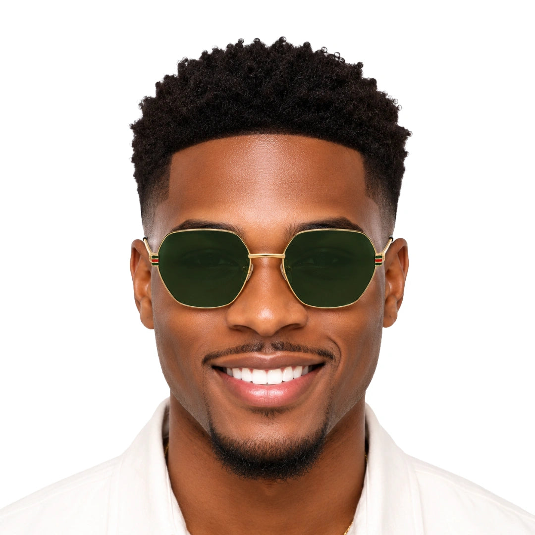 Zoe Miller ZMS6018 | Geometric Metal Sunglasses | Hexagonal Frame-9