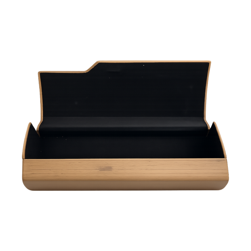 Lensmake Wooden Glasses Case - Brown-zoom-