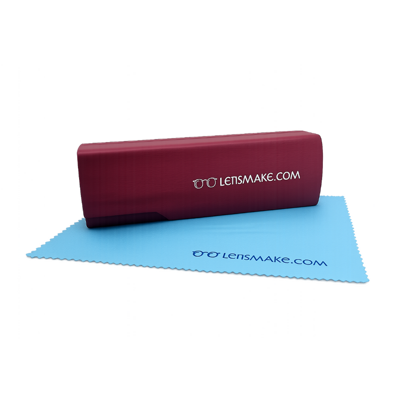 Lensmake Matte Glasses Case — Wine-zoom-