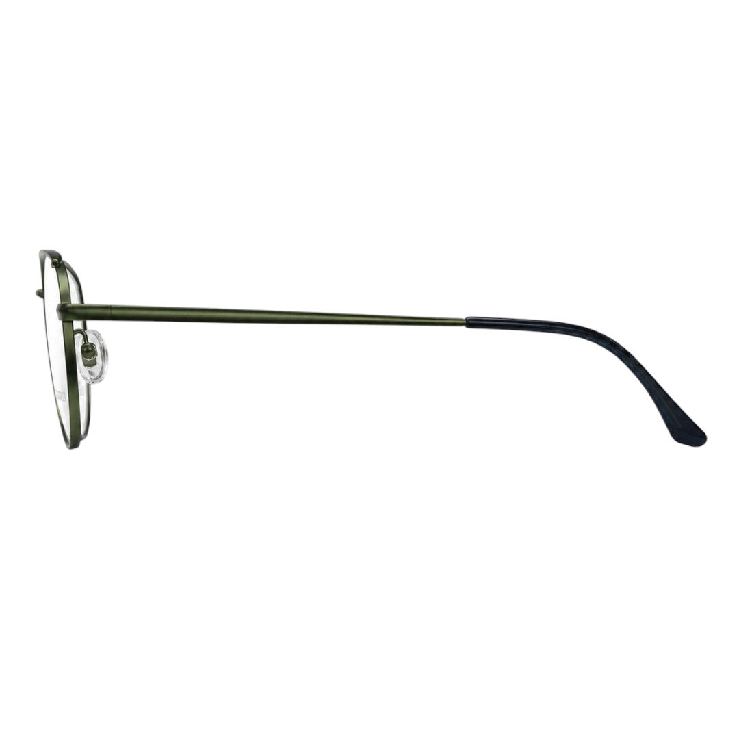 Zoe Miller-Elite Collection-ELT-9195 Matte Olive Green Metal Eyeglasses