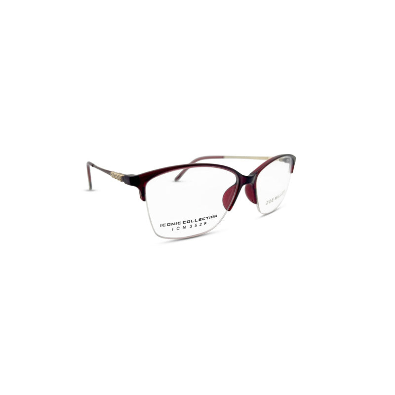 Zoe Miller Iconic Collection – ICN 3528 Semi Rimless Frame