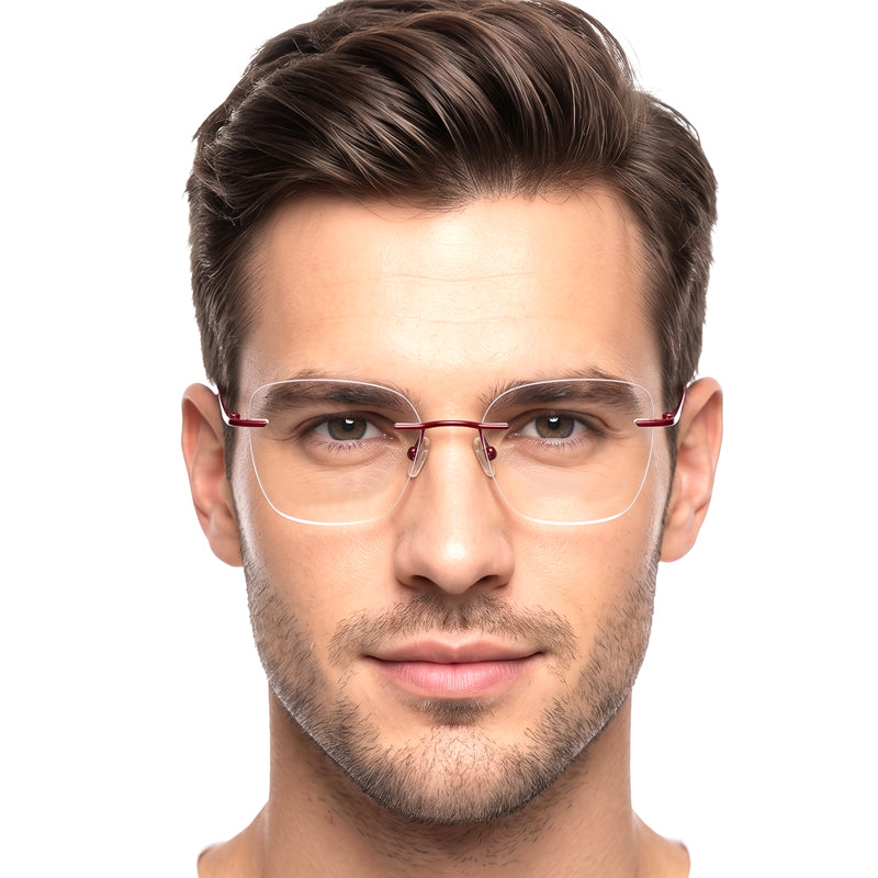 Zoe Miller Iconic Collection – ICN 3547 Rimless Optical Frame | Brown with Gold-6